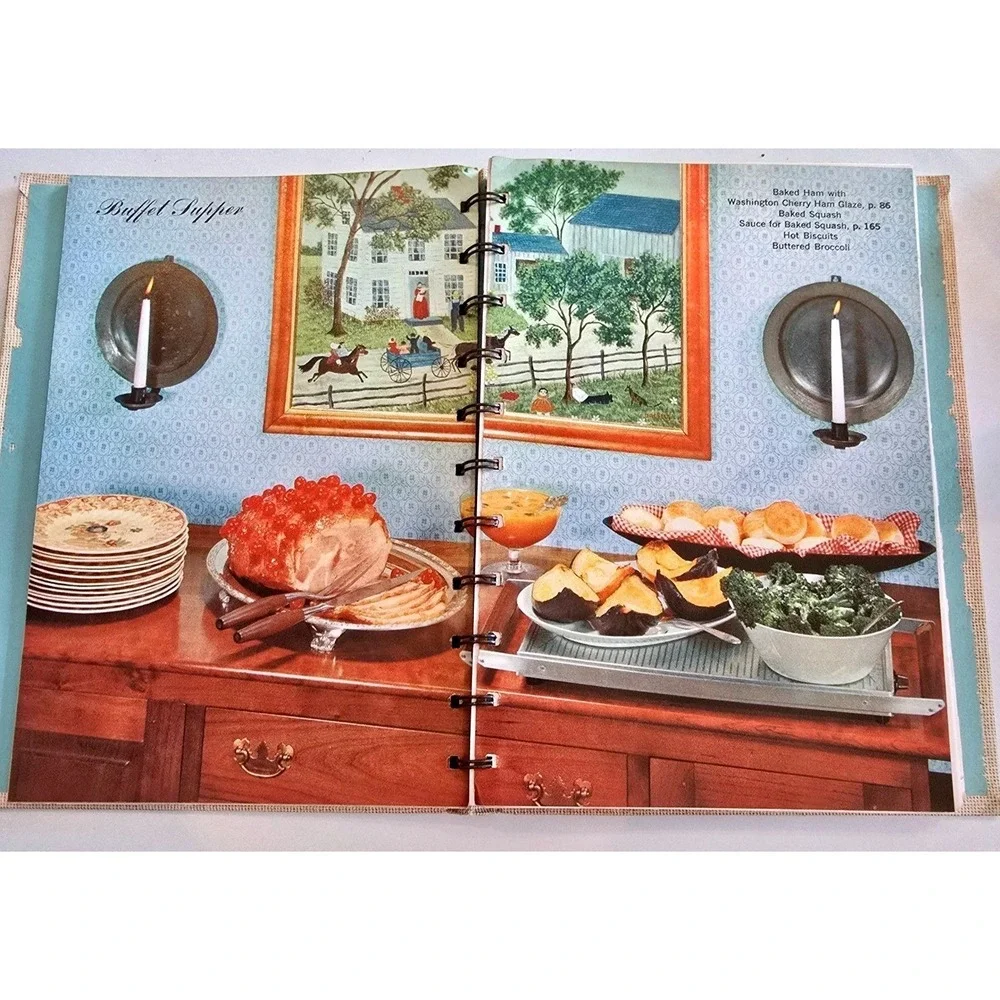 1959 Betty Crocker Easy Entertaining Cookbook 1st Ed 3rd Printing‎ Spiral HC
